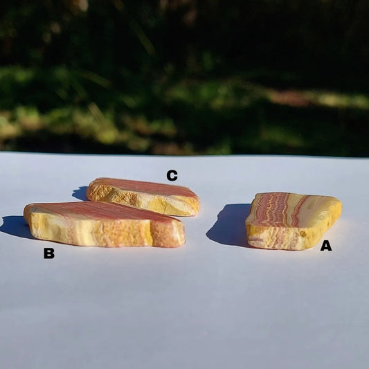 Rodocrosita Argentina · Rodaja Pulida Doble Cara