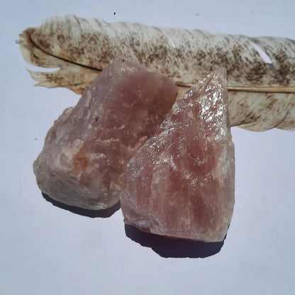 Cuarzo Rosa Natural Chileno en Bruto 200 a 300 g | Piedra de Amor