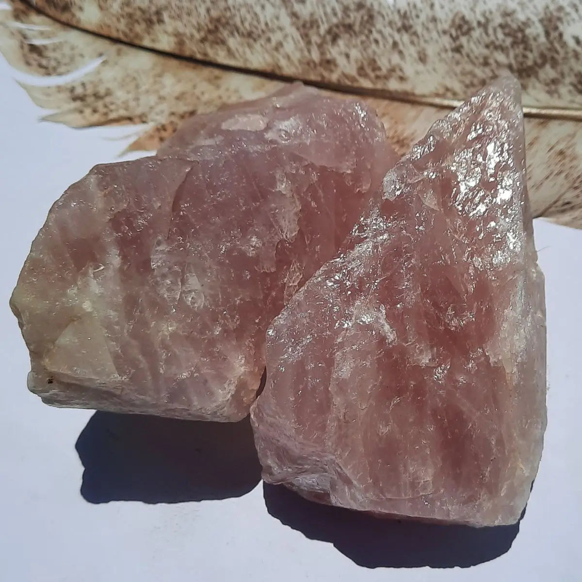 Cuarzo Rosa Natural Chileno en Bruto 200 a 300 g | Piedra de Amor