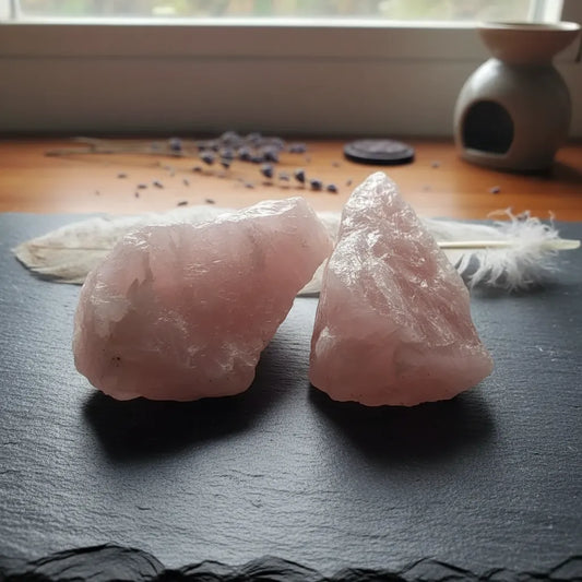 Cuarzo Rosa Natural Chileno en Bruto 200 a 300 g | Piedra de Amor