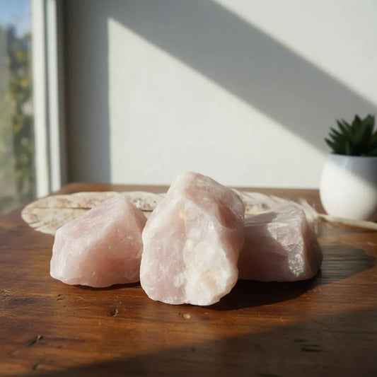 Cuarzo Rosa Natural Chileno en Bruto 300 a 400 g | Piedra de Amor