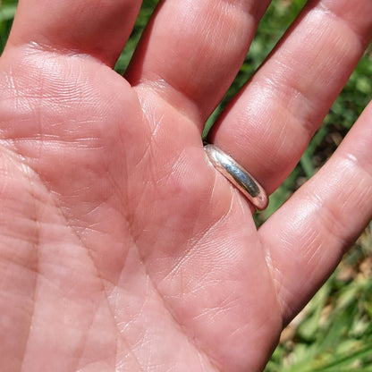 Anillo de Plata 950 con Turquesa Mexicana y Cuprita – Talla 16 (US 7.5) – Pieza única