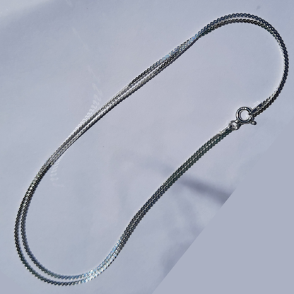 Cadena de Plata 925 Serpiente Plana – 50 cm