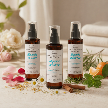 Aceite de Masaje Botánico 100 ml - Base Almendra - Oleato natural