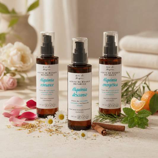 Aceite de Masaje Botánico 100 ml - Base Almendra - Oleato natural