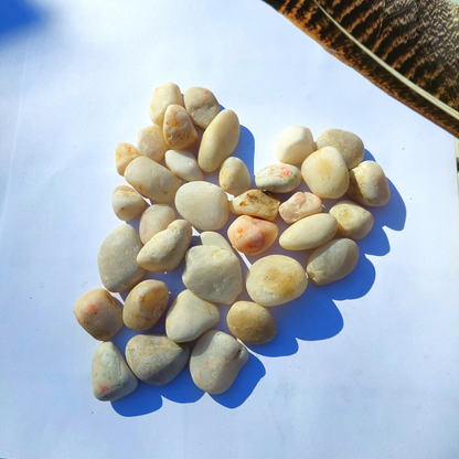 Cuarzo Blanco Chileno Rodado (2–3 cm) – Piedra de Bolsillo