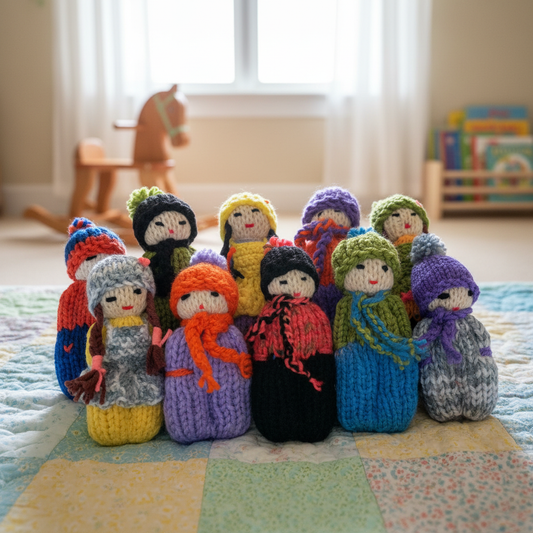 Muñecas Tejidas Artesanales. Pequeñas Compañeras. Varios colores