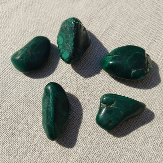 Malaquita Natural Tamboreada · Congo (1 unidad)