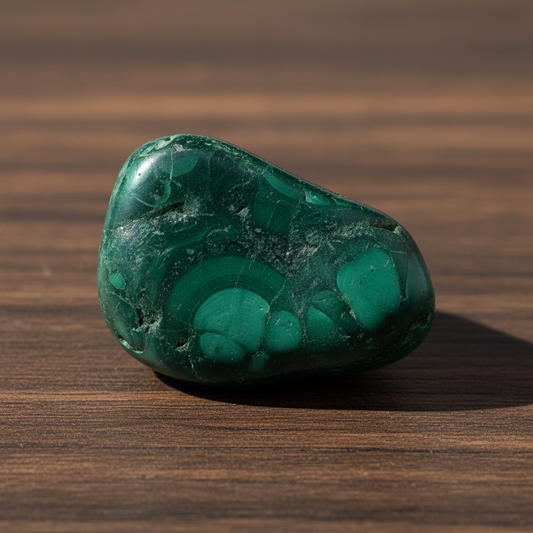 Malaquita Natural Tamboreada · Congo (1 unidad)