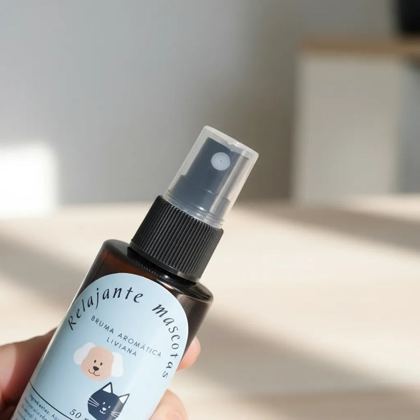 Bruma Suave para Mascotas – Hidrolatos de Lavanda & Azahar – 50 ml (Uso Ambiental)