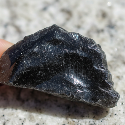 Obsidiana Natural Chilena en Bruto | Cristal de Protección