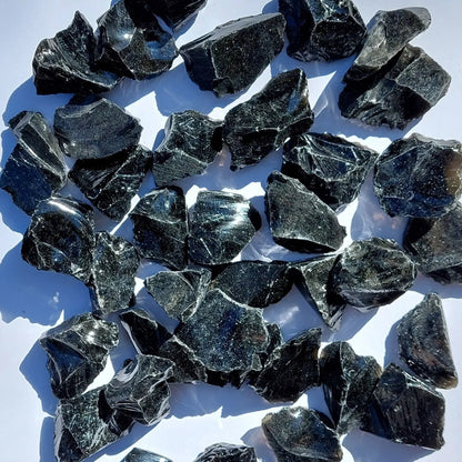 Obsidiana Natural Chilena en Bruto | Cristal de Protección
