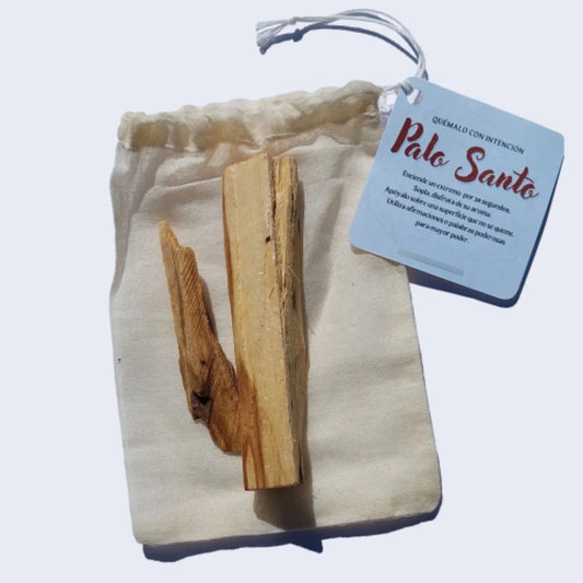 Palo Santo Natural | Pack 2–3 Varas (20 g) | Bolsa de Algodón