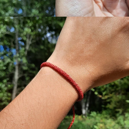 Set de 2 Pulseras Rojas de Protección (Pareja/Amig@s) | Tejidas a Mano